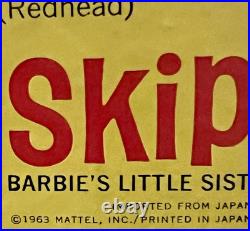 Vintage Original 1963 Japanese Exclusive Skipper Barbie Doll HTF With Box MINT