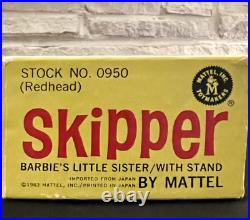 Vintage Original 1963 Japanese Exclusive Skipper Barbie Doll HTF With Box MINT