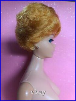 Vintage Original White Ginger Blonde Bubble Cut Barbie Doll
