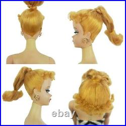 Vintage PONYTAIL Barbie #1 Minty 1959 Blonde No Retouches No Fade Original Stand