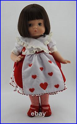 Vintage Patsy Queen of Hearts 14 Doll Effanbee w Rabbit Crown Stand Box Lot