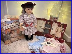 Vintage Pleasant Company American Girl Doll Samantha with Accessories & Books