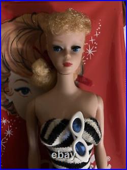 Vintage Ponytail Barbie Blonde #5 Doll Swimsuit Glasses Blonde Hair