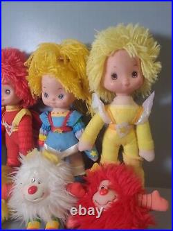 Vintage Rainbow Brite dolls-LOT OF 7-1983 Hallmark Brand retro toys girls plush