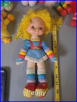 Vintage Rainbow Brite dolls-LOT OF 7-1983 Hallmark Brand retro toys girls plush