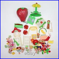 Vintage Strawberry Shortcake AM Greetings Dolls Furniture Accessories Lot