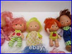 Vintage Strawberry Shortcake Doll and Accessory Lot 14 Dolls, Clothing Etc