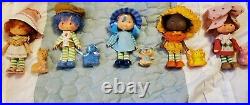 Vintage Strawberry Shortcake Lot of 5 Dolls with Pets