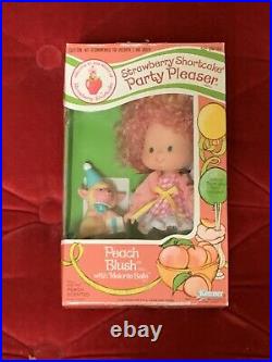 Vintage Strawberry Shortcake RARE Party Pleaser Peach Blush Mint In Box