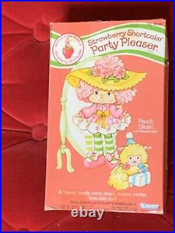 Vintage Strawberry Shortcake RARE Party Pleaser Peach Blush Mint In Box