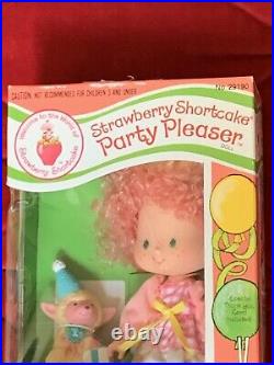 Vintage Strawberry Shortcake RARE Party Pleaser Peach Blush Mint In Box