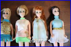 Vintage Topper Dawn Dolls Lot with clothes Dawn and Friends Dolls 1970 toys