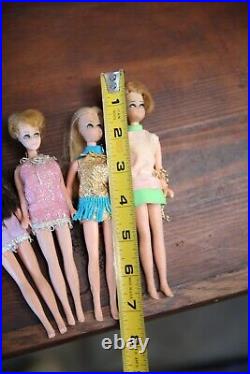 Vintage Topper Dawn Dolls Lot with clothes Dawn and Friends Dolls 1970 toys