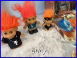 Vintage Troll Doll Lot (18) Russ & Troll Doll House Cave