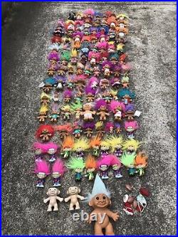 Vintage Troll Dolls Massive Lot Of 108 Collectible RUSS & More