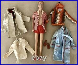 Vtg 1960s Barbie Lot Barbie Ken Midge Francie Barbie Clothes Lot & Barbie Box