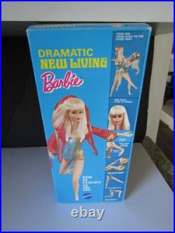 Vtg 1969 Dramatic New Living Barbie Doll Titan Original Box MINT