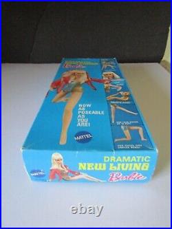 Vtg 1969 Dramatic New Living Barbie Doll Titan Original Box MINT