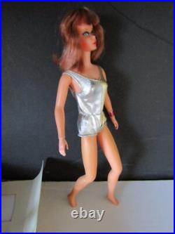 Vtg 1969 Dramatic New Living Barbie Doll Titan Original Box MINT
