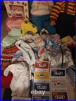 Vtg 1985 1986 PLAYMATES CRICKET + CORKY DOLL LOT TAPES + ORIGINAL CLOTHES+ Books
