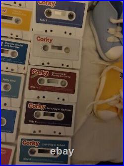 Vtg 1985 1986 PLAYMATES CRICKET + CORKY DOLL LOT TAPES + ORIGINAL CLOTHES+ Books
