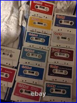 Vtg 1985 1986 PLAYMATES CRICKET + CORKY DOLL LOT TAPES + ORIGINAL CLOTHES+ Books