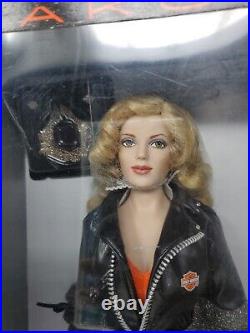 Vtg 2002 Franklin Mint Harley-Davidson Dakota Vinyl Doll WithCollector's Portfolio