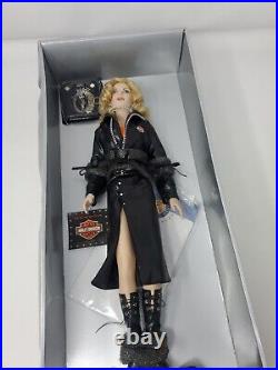 Vtg 2002 Franklin Mint Harley-Davidson Dakota Vinyl Doll WithCollector's Portfolio