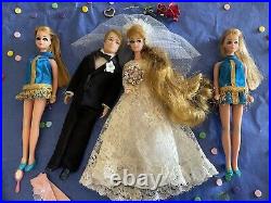 Vtg 4 Topper Dawn Wedding Lot! HTF Ron and Head To Toe Bride & 2 Dawns +Extras