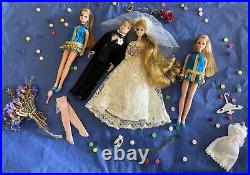 Vtg 4 Topper Dawn Wedding Lot! HTF Ron and Head To Toe Bride & 2 Dawns +Extras