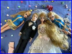 Vtg 4 Topper Dawn Wedding Lot! HTF Ron and Head To Toe Bride & 2 Dawns +Extras