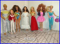 Vtg 70's/'80s Mattel Barbie Lot 7pc. Superstar Fashion Photo, Tracy Bride, Teresa+