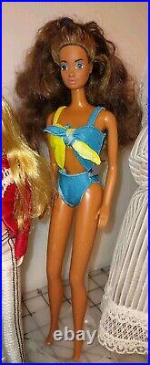 Vtg 70's/'80s Mattel Barbie Lot 7pc. Superstar Fashion Photo, Tracy Bride, Teresa+