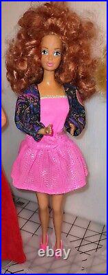 Vtg 70's/'80s Mattel Barbie Lot 7pc. Superstar Fashion Photo, Tracy Bride, Teresa+