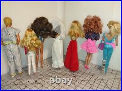 Vtg 70's/'80s Mattel Barbie Lot 7pc. Superstar Fashion Photo, Tracy Bride, Teresa+