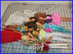 Vtg 70's/'80s Mattel Barbie Lot 7pc. Superstar Fashion Photo, Tracy Bride, Teresa+