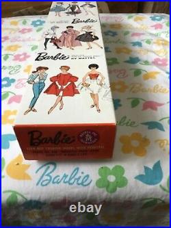 Vtg European Bubblecut Barbie Brunette Nrfb Mint In Box, Wrist Tag+ #850