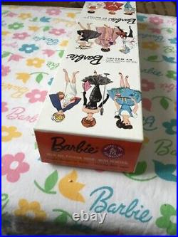 Vtg European Bubblecut Barbie Brunette Nrfb Mint In Box, Wrist Tag+ #850