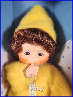 Vtg HTF 1975 BABY THUMB Doll #555 Horsman Mint in Sealed Box YELLOW Monchhichi