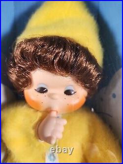 Vtg HTF 1975 BABY THUMB Doll #555 Horsman Mint in Sealed Box YELLOW Monchhichi