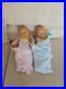 Vtg JESMAR 18 Newborn Baby Dolls Anatomically Correct Twins Boy & Girl Spain