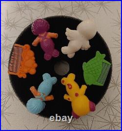 Vtg Kenner SEA WEES Play Set Baby Blue Cascade Purple Finella Pelly Dabloon Comb