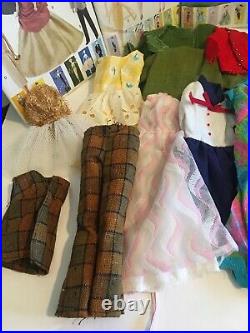 Vtg Mod Brunette TNT Barbie-Francie Dolls 1960s Clothes & Accessories Mixed Lot