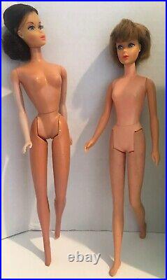 Vtg Mod Brunette TNT Barbie-Francie Dolls 1960s Clothes & Accessories Mixed Lot