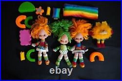 Vtg Rainbow Brite 1983 Color Cottage With Original Box, Accessories, & Dolls