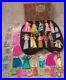 Vtg Topper Dawn and her Friends Doll Case 8 Dolls With Clothes & Accessories 70s