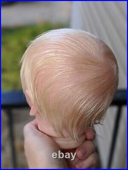 WILLIAMS NURSERY REBORN BABY BOY DOLL Realborn Christopher Asleep Rooted Hair