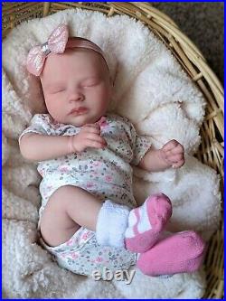 WILLIAMS NURSERY REBORN NEWBORN BABY GIRL DOLL Realborn Kelsey Asleep Preemie 16