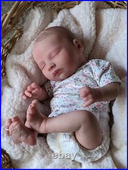 WILLIAMS NURSERY REBORN NEWBORN BABY GIRL DOLL Realborn Kelsey Asleep Preemie 16