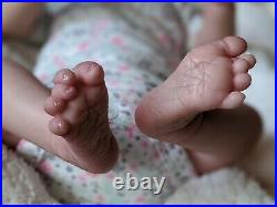 WILLIAMS NURSERY REBORN NEWBORN BABY GIRL DOLL Realborn Kelsey Asleep Preemie 16